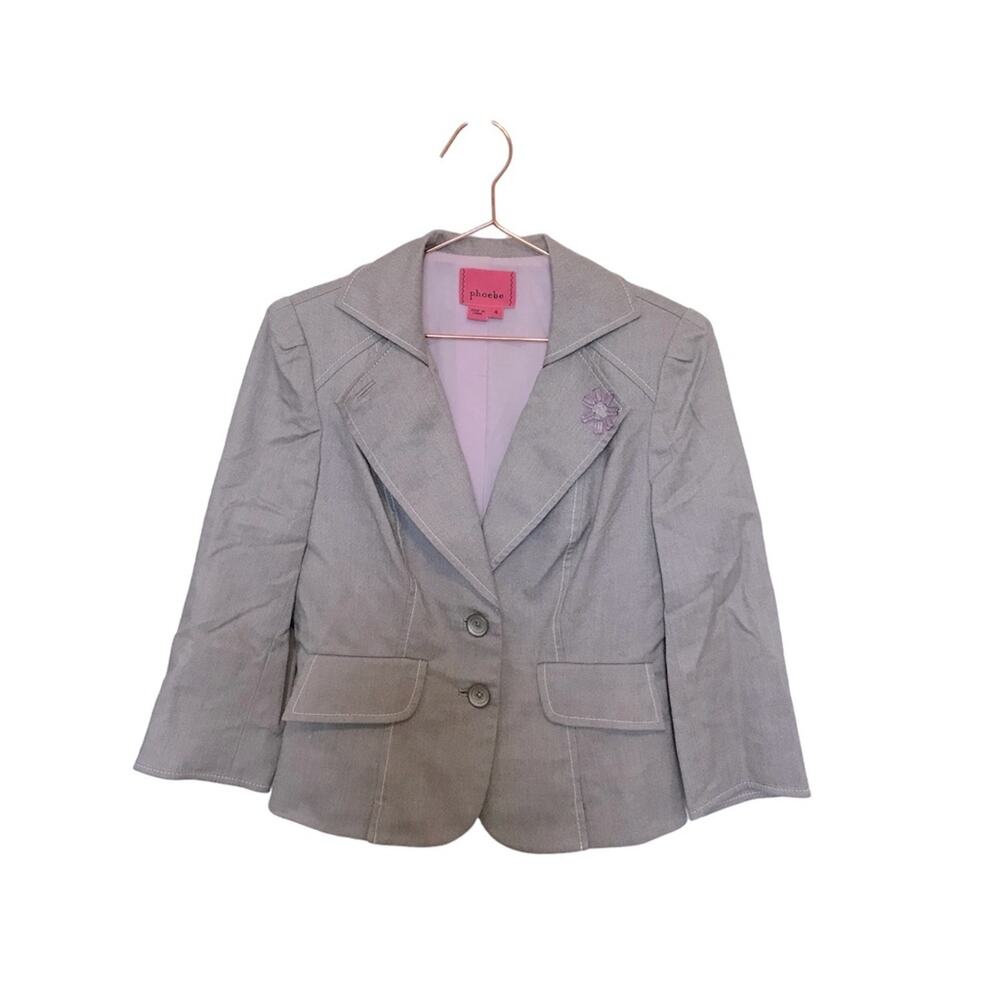 Phoebe Sport Coat/Blazer Light Purple Size 4 with 2 button closure